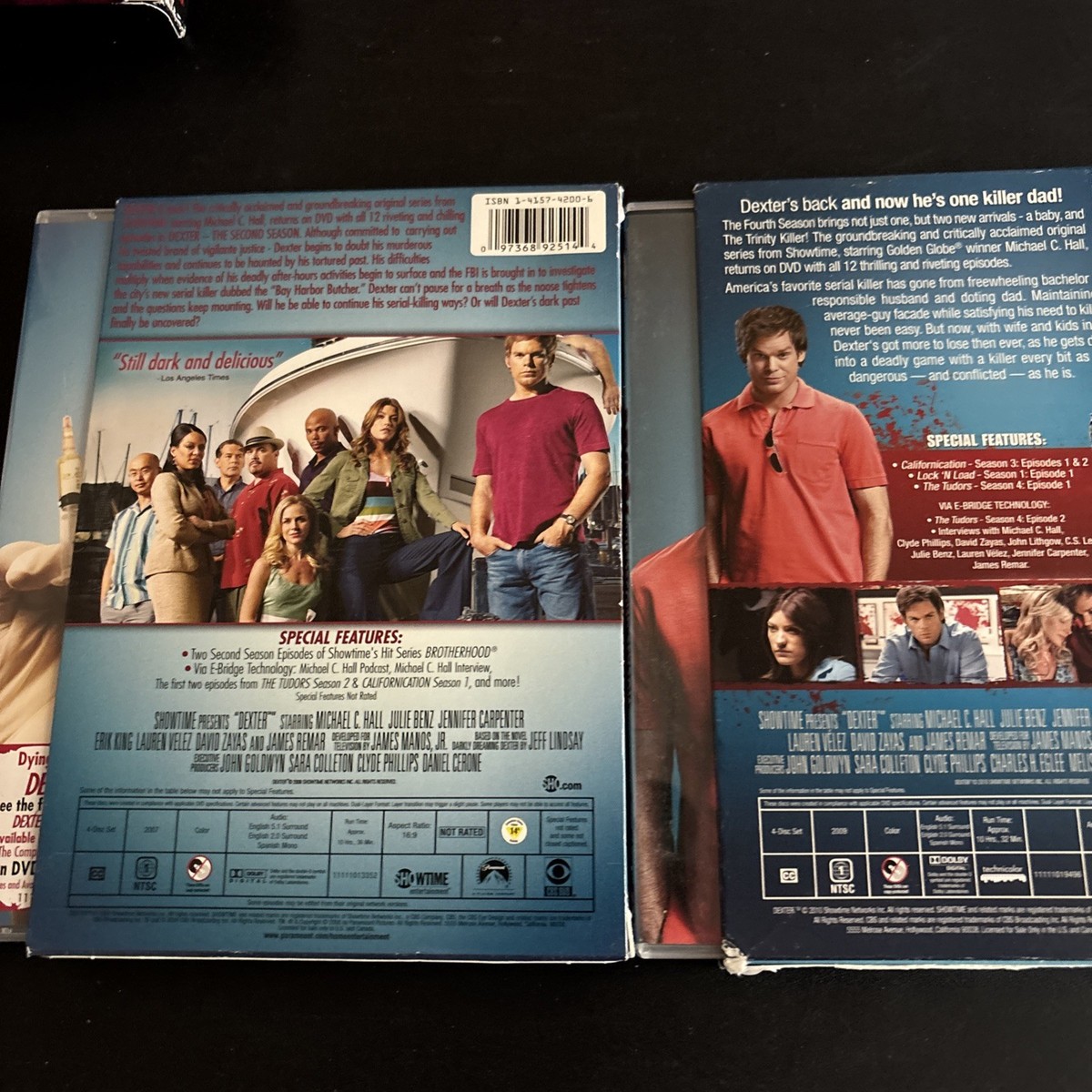 Dexter TV Series DVDs Lot of Five Seasons 1-8 Boxed Sets Preowned