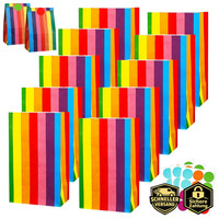 PapiertüTen Bunt 30 StüCk Kraftpapier 24X13X8Cm GeschenktüTen