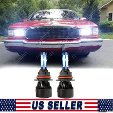 9004 Led Headlight Hilow Beam Bulbs 6000k For Buick Roadmaster 1991-1996 2pc