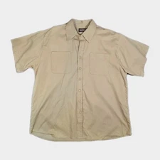 Jesse James Workwear Mens 2XL Beige Short Sleeve