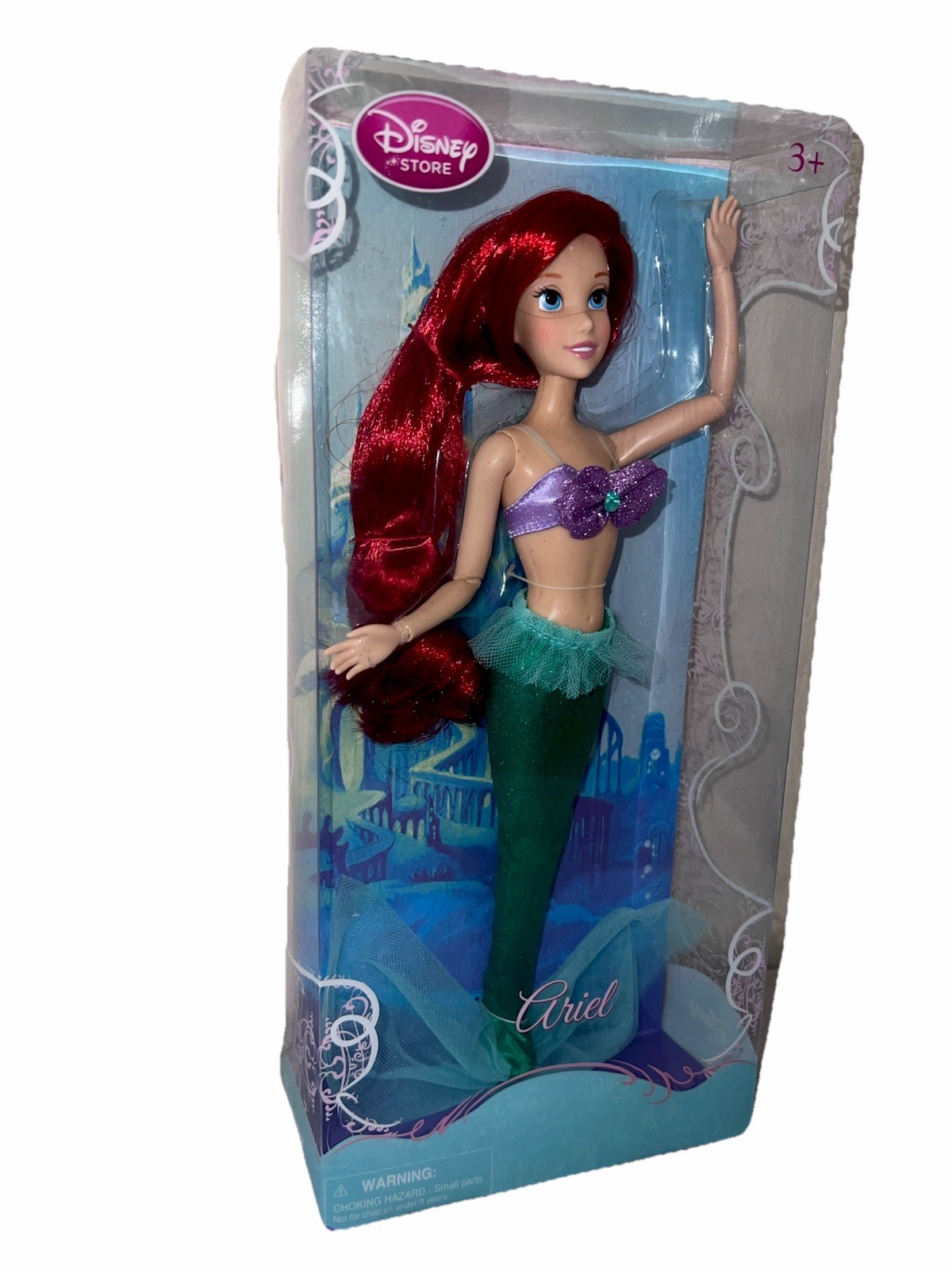 The Little Mermaid Disney Store Ariel Exclusive 2011 12&rdquo; Posable Doll New In Box