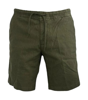 Modfitters Cardiff Linen Blend Chino Bermuda Shorts Uomo New