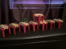 Thomas Friends Wooden Railway Stacking Risers Track Supports Lot Of 8 Bundle