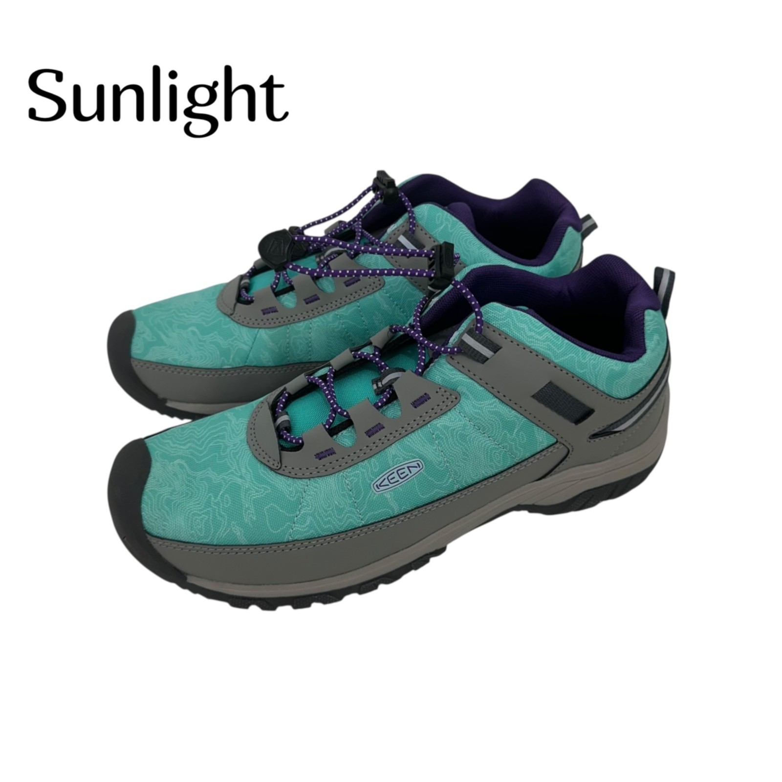 Scarpe impermeabili Keen donna Targhee taglia 7 turchese grigio sportive escursionismo sneakers