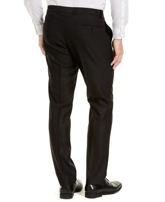 Van Heusen Mens Black Slim Fit Smart Trousers Van Heusen Mens Slim Fit  Dress Pants 39