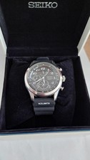 Seiko Chronograph Perpetual Herren Quarz Schw...