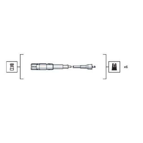 ZüNdleitungssatz FüR Mercedes C-Klasse W202 W203 97 Bis 08 Magneti Teil M112953-image