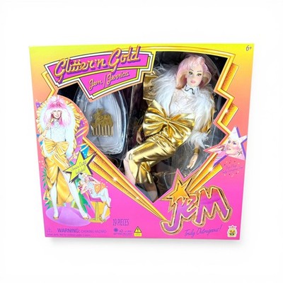 Jem Glitter 'n Gold Jerrica Fashion Doll NIB Collectible Awards Night Hasbro