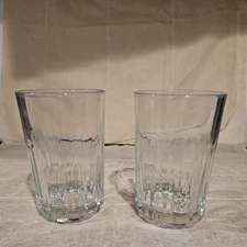 Set of 2, 4.5" Tall ~ 10 oz Flat Tumbler Glass ~ CQ15 by CRISA