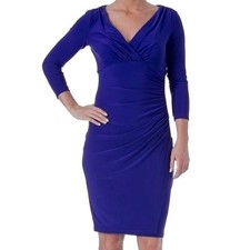 NWT Lauren Ralph Lauren Women Size 8 Stretch Jersey Knee-Length Sheath Dress NEW