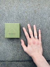 Gucci Logo Heart Ring in .925 Sterling Silver