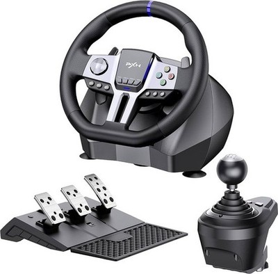 PXN - V9 Gen 2 - Rennlenkrad - Mit Pedalen und Schalthebel - 270/900 - Gaming-Le