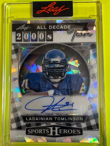 DA103618 2025 Leaf Sports Heroes Ladanian Tomlinson Crystal AUTO 2/25