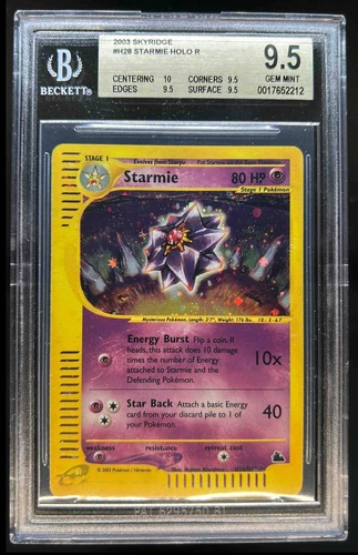 2003 Pokemon Skyridge Starmie Holo #H28/H32 BGS 9.5