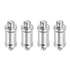 4PCS 3/8" Male to 1/4" Male 0.62 x 1.18Inch Light Stand Carbon Steel Screw