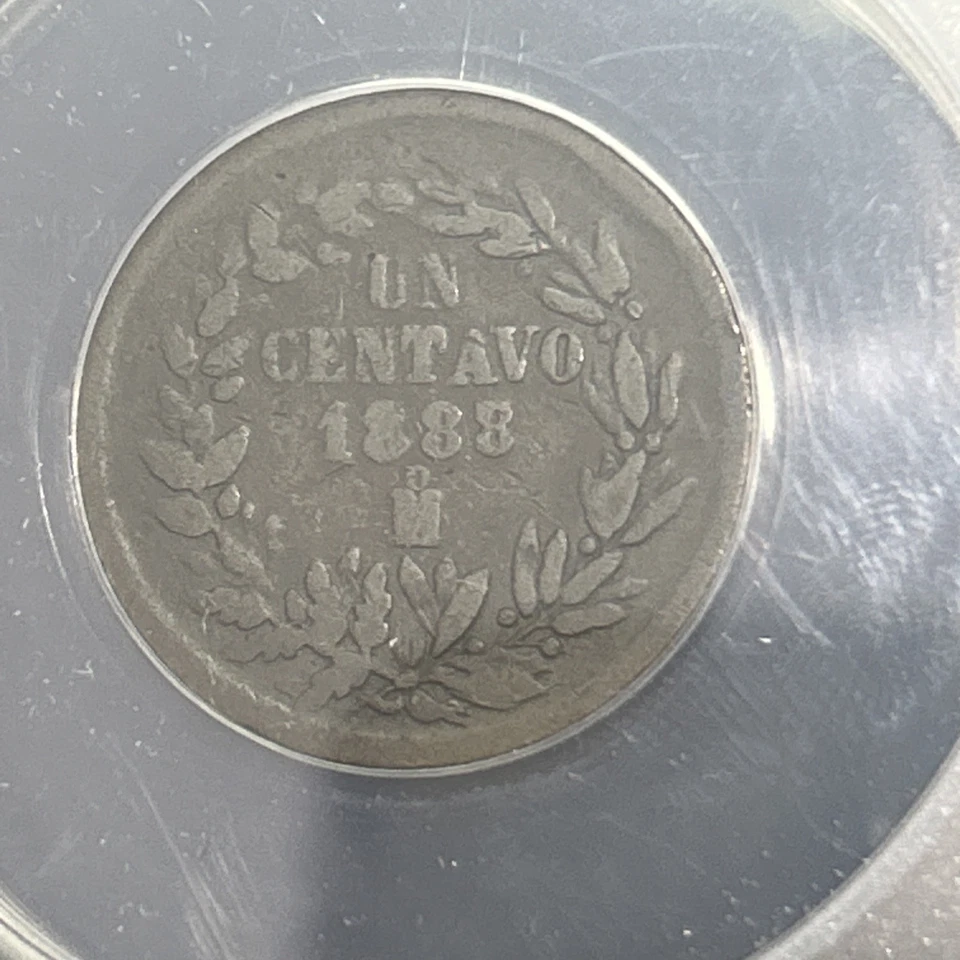 SASA 1888/7 México Centavo Anacs Vg8 Foto 2 de 4