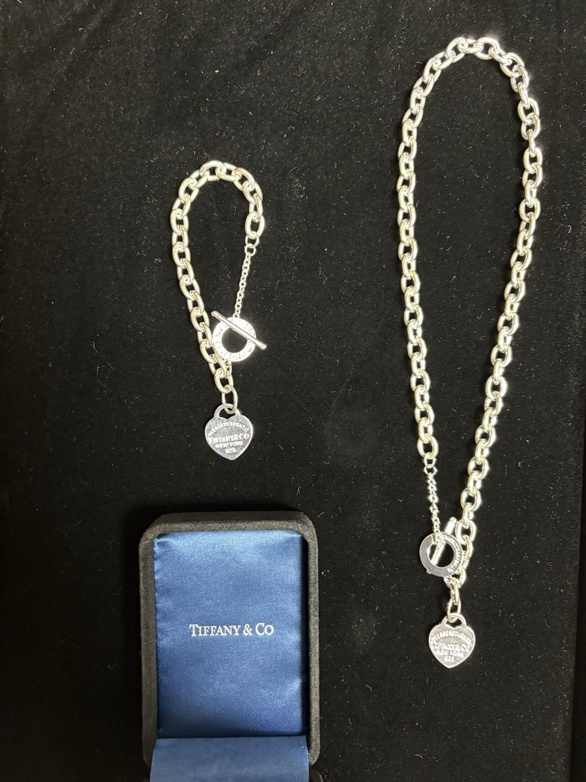 Return to Tiffany Classic Heart Necklace and Bracelet Set in .925 Sterling Silver-image