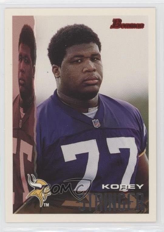 1995 Bowman Korey Stringer #24 Rookie RC 0k8b