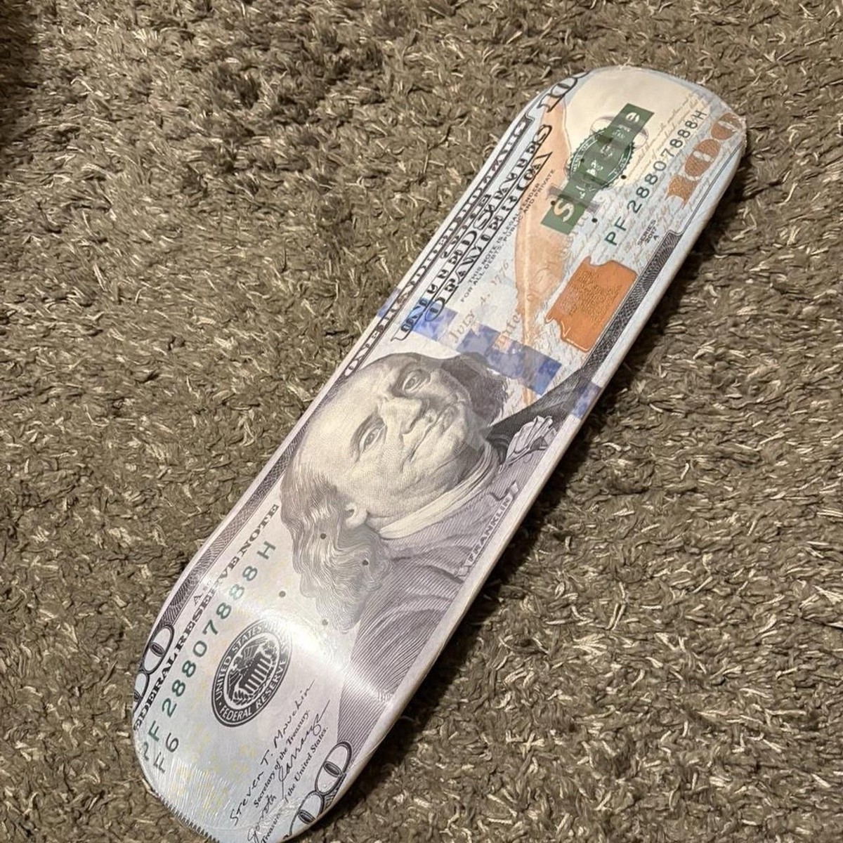 supreme fw25 money logo skate deck 8.25 new | eBay