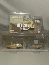 Greenlight - 1977 Pontiac Lemans Safari & Utility Trailer Chase Green Machine 