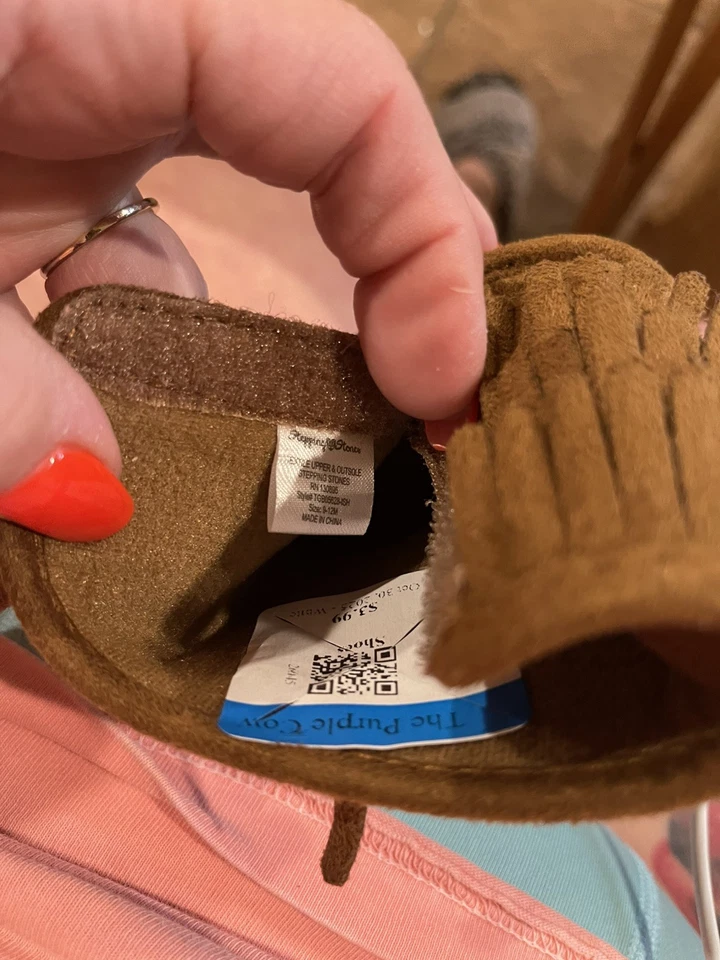 Stepping Stones 女宝宝棕色靴子 9 个月码 — 第 4/4 张图片