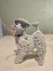 Vintage Arnart Japan Spaghetti Poodle Flower Hat Easter Bonnet MCM 1950s