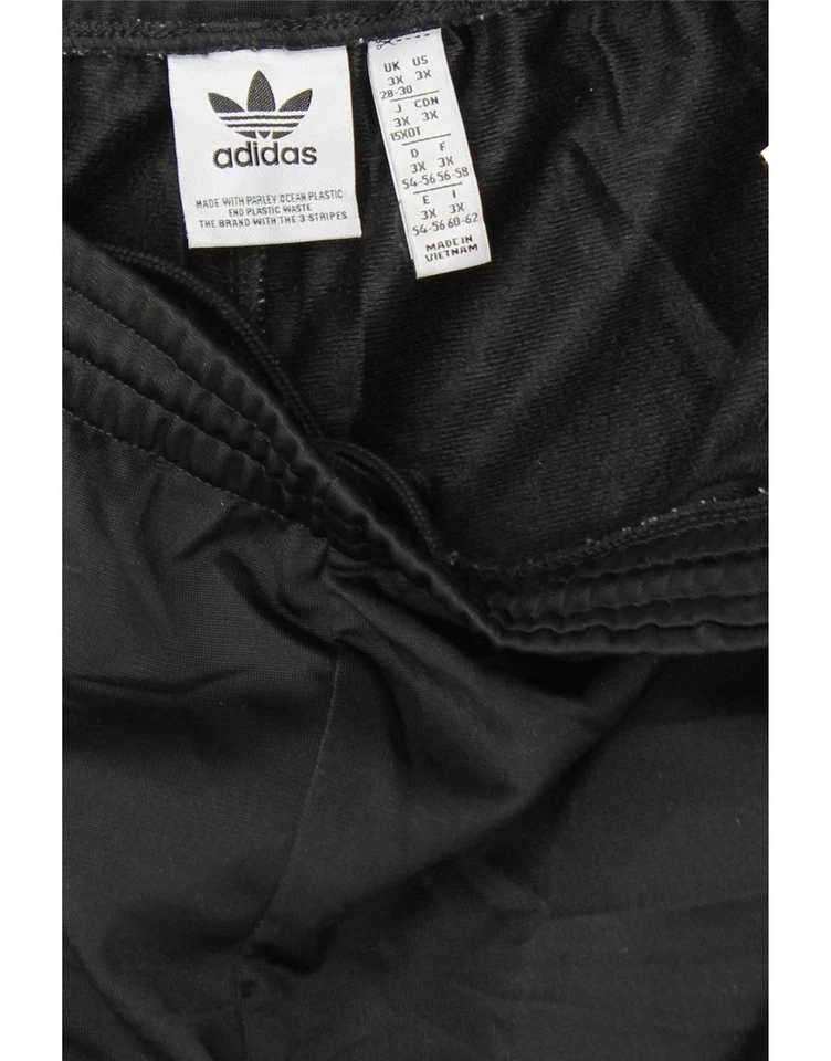 ADIDAS Womens Capri Tracksuit Trousers UK 28/30 3XL  Black Polyester DH04 - Image 3 of 3
