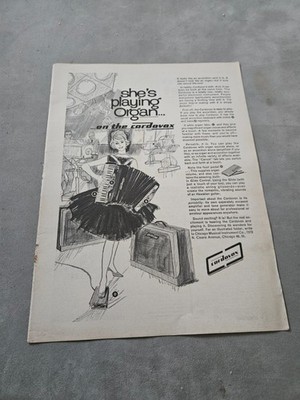 TBOOK60 MAGAZINWERBUNG 11X8'' CORDOVOX - ELEKTRONISCHES INSTRUMENT 