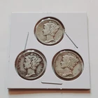 1935 Silver Mercury Dime set!  3 Coins  1935 P 1935 S 1935 D.    A181