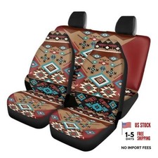 Navajo Seat Covers For Cars Full Set 4 Pack Southwestern Southwestern Tribal Navajo Seat Covers For Cars Full Set 4 Pack Southwestern Southwestern Tribal