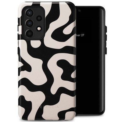 Selencia Vivid Back Cover Samsung Galaxy A52(s) (5G/4G) - Art Wave Black