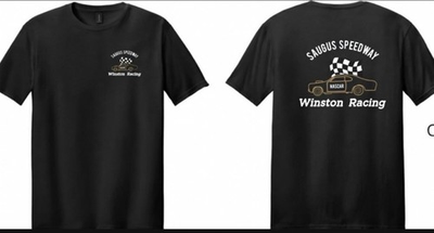 #ad SAUGUS SPEEDWAY NASCAR WINSTON RACING SHIRT VINTAGE SAUGUS SPEEDWAT LOGO SCV $29.50