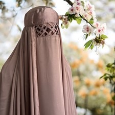 Islamic Afghan Topi Burqa, Chador, Chadri Jilbab Kaftaan Style Front Open Burka
