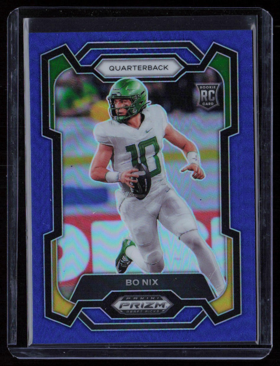 2024 Panini Prizm Draft Picks #105 Bo Nix Blue #/199
