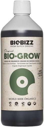 BioBizz Grow Dünger Bio-Grow 1 L Pflanzendünger Sofort- und Langzeitwirkung