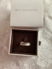 HOT DIAMONDS Sterling Silver Diamond Ring Size S