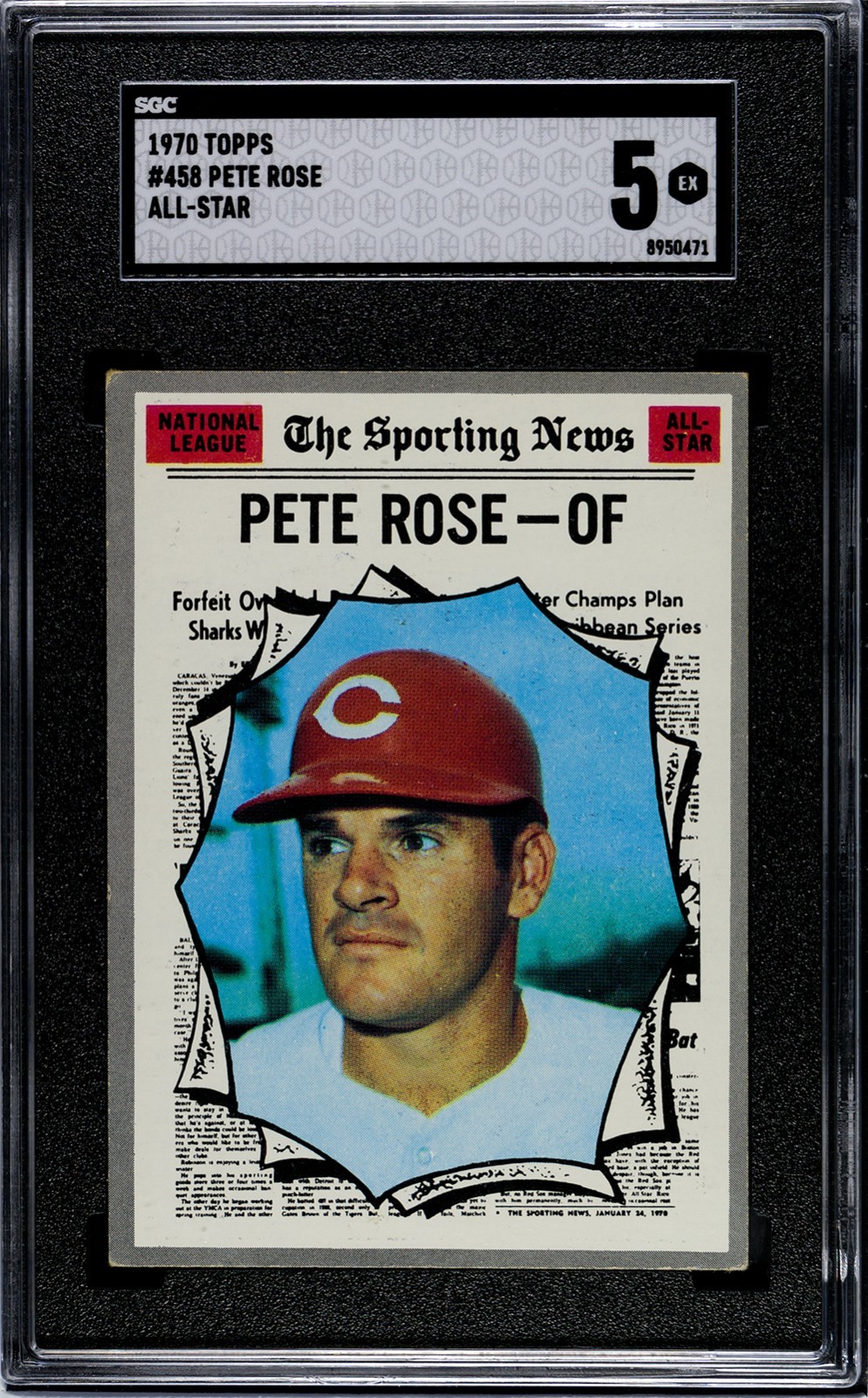 Pete Rose #458 (Baseball Cards 1970 Topps) — is it worth grading?