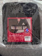 3 Pack CD Storage Bags Water Resistant with Handles for CDs Albums Books Media
