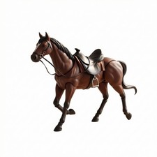Pferdefigur mit Sattel Hochpr&auml;zise Pferdefigur langlebig
