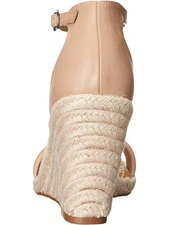 STEVE MADDEN Womens Beige Comfort Submit Square Toe Wedge Espadrille Shoes 9 M