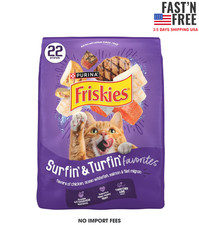 Purina Friskies Surfin and Turfin Dry Cat Food, 22 lb bag