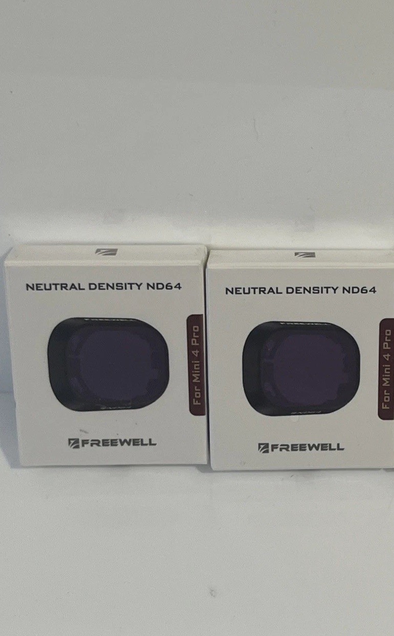 2 X Freewell Neutral Density ND64 Camera Lens Filter Compatible Mini 4 Pro New