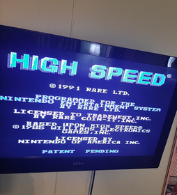 Pinball ALTA VELOCIDAD con CAJA para Nintendo NES - Gran etiqueta - Probado y funciona muy bien!