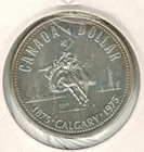 1975 Calgary Canadian SILVER Dollar