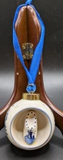 Holland Trophee NL Souvenier Christmas Ornament Blue Ribbon Windmills Clog VGC