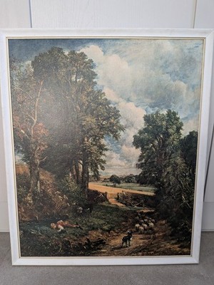 John Constable ''The Cornfield'' gerahmter Vintage Landschaftsdruck Wandbild 65x55cm