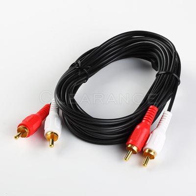 10ft RCA10 Noise Cancellation 2 Male to Male Audio Coax Video Cable Gold-Plated