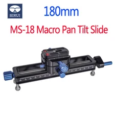 SIRUI MS18 MS-18 Quick Release Macro Focusing Rail Camera Slider 360° Rotating