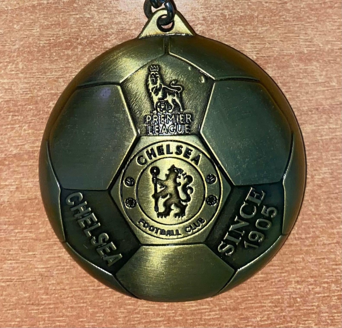 CHELSEA FC Metal Golden Keychain Keyring Premier League England Football  Club