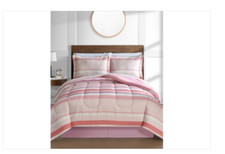 Austin Stripe/Solid Reversible 8 Pc. Comforter Set